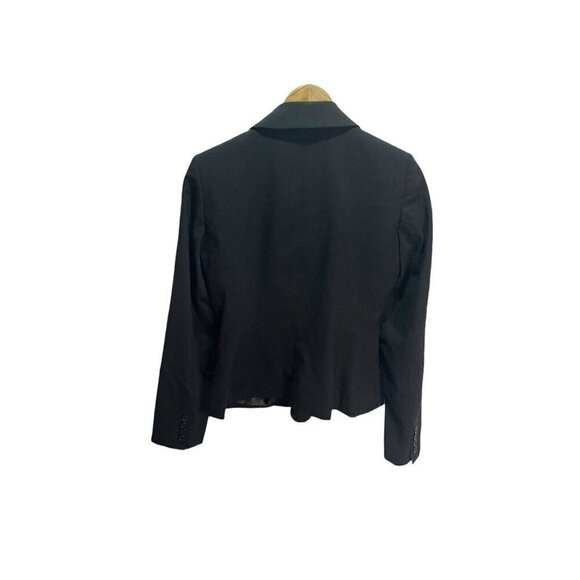 Maxime Black Fully Lined Wool Blend Dress/Career Blazer Size 6 - Picture 4 of 4
